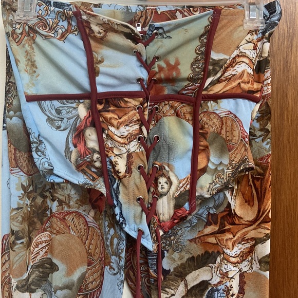 Picture Perfect Mesh Jumpsuit. - Picture 2 of 3